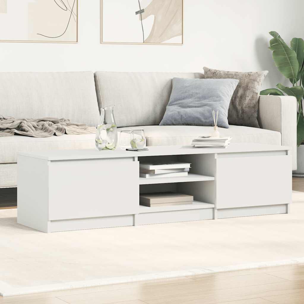 vidaXL Έπιπλο Τηλεόρασης Λευκό 140 x 40 x 35,5 εκ. από Επεξ. Ξύλο