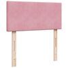 vidaXL Οθωμανικό κρεβάτι με στρώμα ροζ 100x200cm Velvet