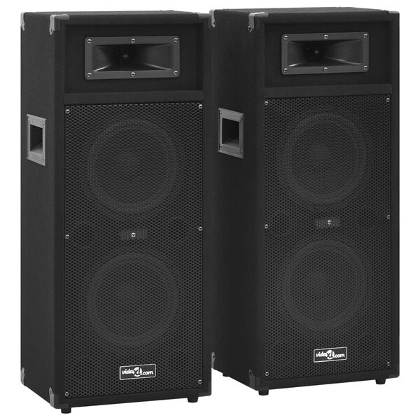 vidaXL Ηχεία Επαγγελματικά Παθητικά Hifi 2 τεμ. Μαύρα 1000 W