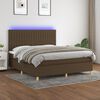 vidaXL &Kappa;&rho;&epsilon;&beta;ά&tau;&iota; Boxspring &mu;&epsilon; &Sigma;&tau;&rho;ώ&mu;&alpha; & LED &Sigma;&kappa;.&Kappa;&alpha;&phi;έ 160x200&epsilon;&kappa;. &Upsilon;&phi;&alpha;&sigma;&mu;ά&tau;&iota;&nu;&omicron;