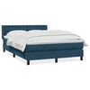 vidaXL Box Spring &kappa;&rho;&epsilon;&beta;ά&tau;&iota; &mu;&epsilon; &sigma;&tau;&rho;ώ&mu;&alpha; &sigma;&kappa;&omicron;ύ&rho;&omicron; &mu;&pi;&lambda;&epsilon; 140x220 cm &Beta;&epsilon;&lambda;&omicron;ύ&delta;&iota;&nu;&omicron;