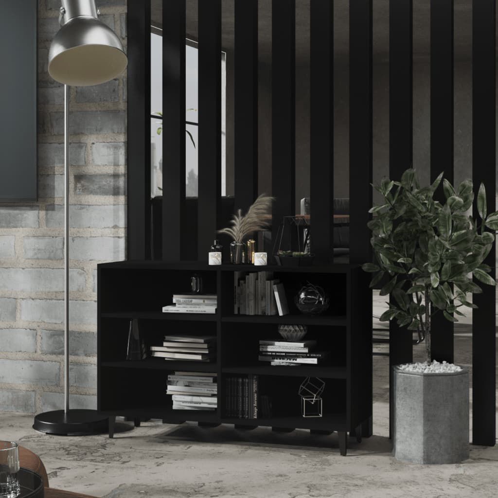 vidaXL Ραφιέρα Μαύρη 103,5 x 35 x 70 εκ. από Επεξεργασμένο Ξύλο