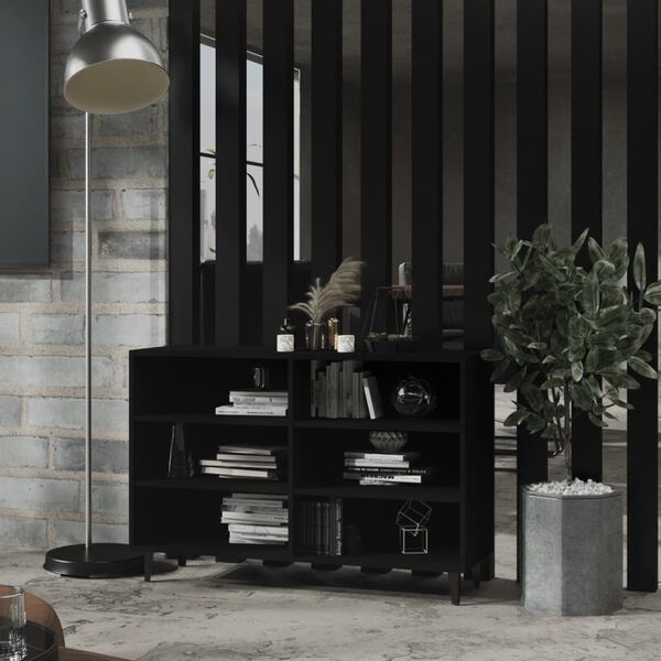vidaXL Ραφιέρα Μαύρη 103,5 x 35 x 70 εκ. από Επεξεργασμένο Ξύλο