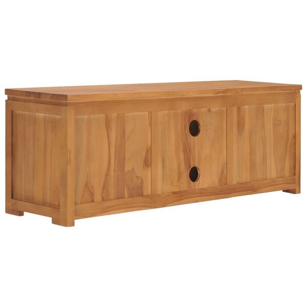 vidaXL Έπιπλο Τηλεόρασης 110 x 30 x 40 εκ. από Μασίφ Ξύλο Teak