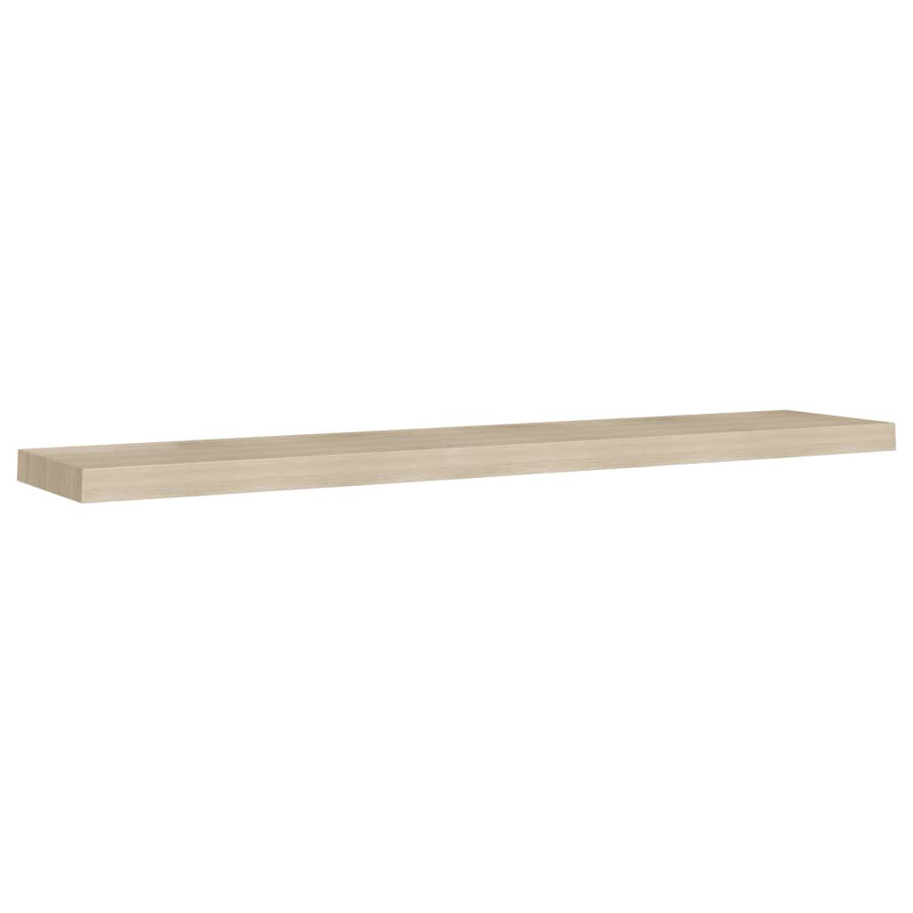 vidaXL Ράφια Τοίχου 2 τεμ. Χρώμα Δρυός 120 x 23,5 x 3,8 εκ. MDF