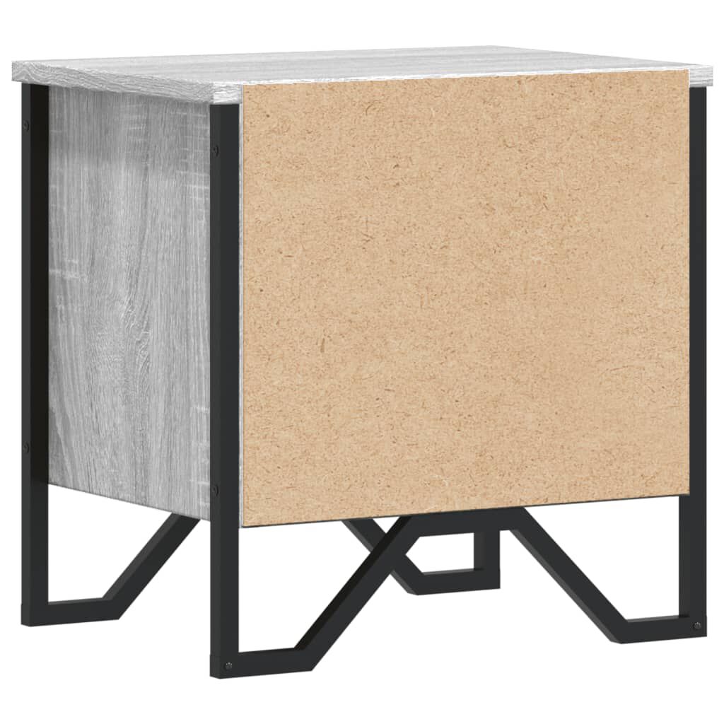 vidaXL Κομοδίνα 2 τεμ. Γκρι Sonoma 40x30x40 εκ. από Επεξεργασμένο Ξύλο