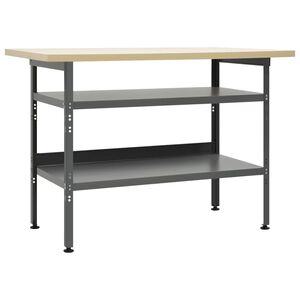 vidaXL &Pi;ά&gamma;&kappa;&omicron;&sigmaf; &Epsilon;&rho;&gamma;&alpha;&sigma;ί&alpha;&sigmaf; &Gamma;&kappa;&rho;&iota; 120 x 60 x 85 &epsilon;&kappa;. &Alpha;&tau;&sigma;ά&lambda;&iota;&nu;&omicron;&sigmaf;