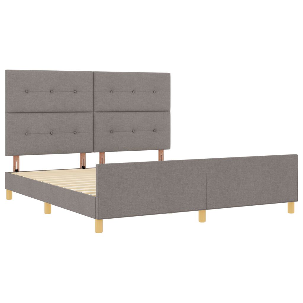 vidaXL Κρεβάτι Ταμπά 180x200 εκ. Υφασμάτινο