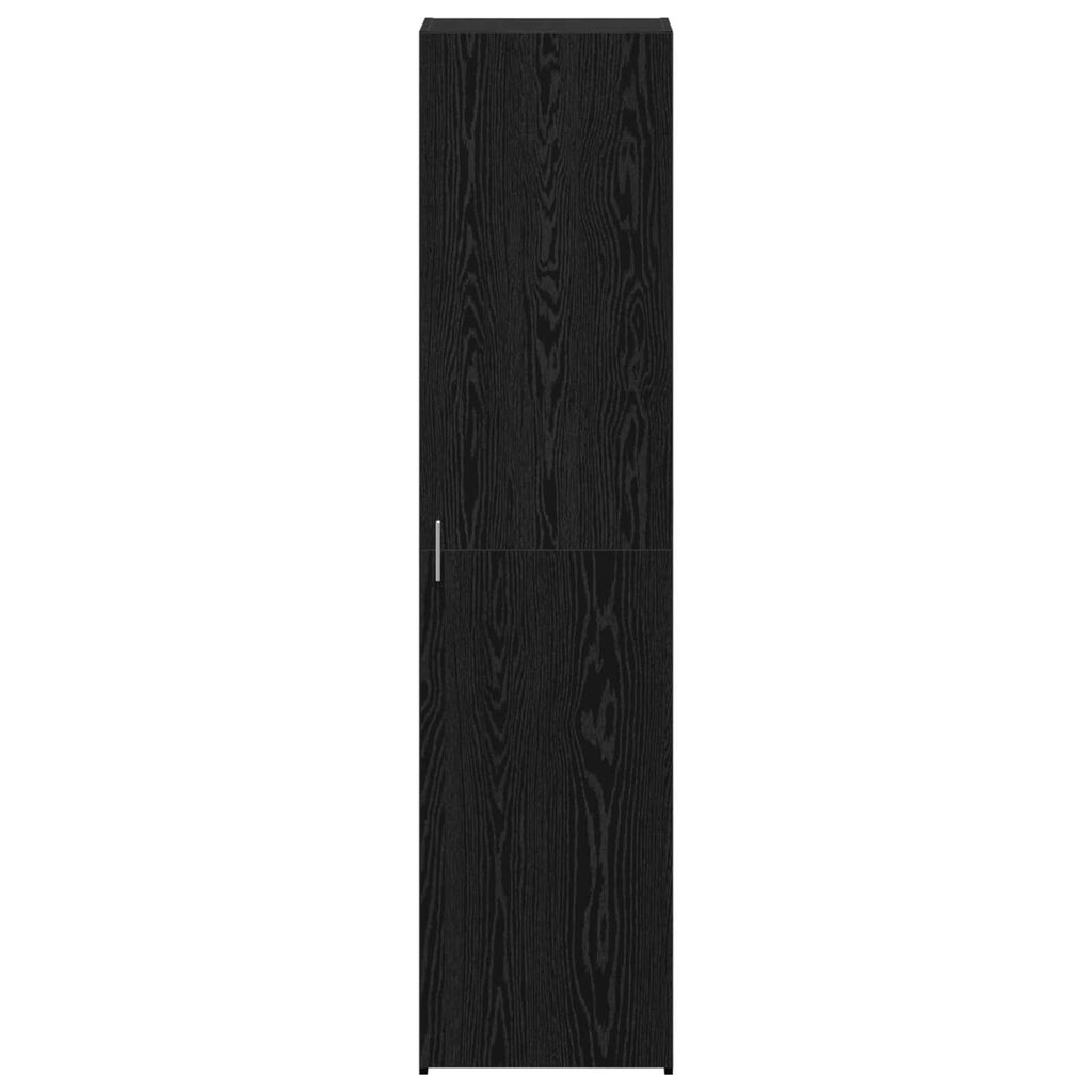 vidaXL Υψηλό Ντουλάπι Μαύρης Βελανιδιάς 45x42.5x185 εκ Επεξεργασμένο Ξύλο