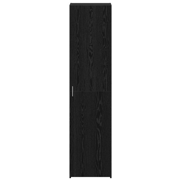 vidaXL Υψηλό Ντουλάπι Μαύρης Βελανιδιάς 45x42.5x185 εκ Επεξεργασμένο Ξύλο