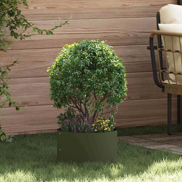 vidaXL Γλάστρα Κήπου Λαδί 30 x 30 x 20 cm Ατσάλι