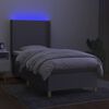 vidaXL &Kappa;&rho;&epsilon;&beta;ά&tau;&iota; Boxspring &mu;&epsilon; &Sigma;&tau;&rho;ώ&mu;&alpha; & LED &Alpha;&nu;.&Gamma;&kappa;&rho;&iota; 100x200&epsilon;&kappa;. &Upsilon;&phi;&alpha;&sigma;&mu;ά&tau;&iota;&nu;&omicron;