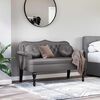 vidaXL Καναπές Chesterfield Γκρι 120,5 x 65 x 75 εκ. Τεχνητό Δέρμα