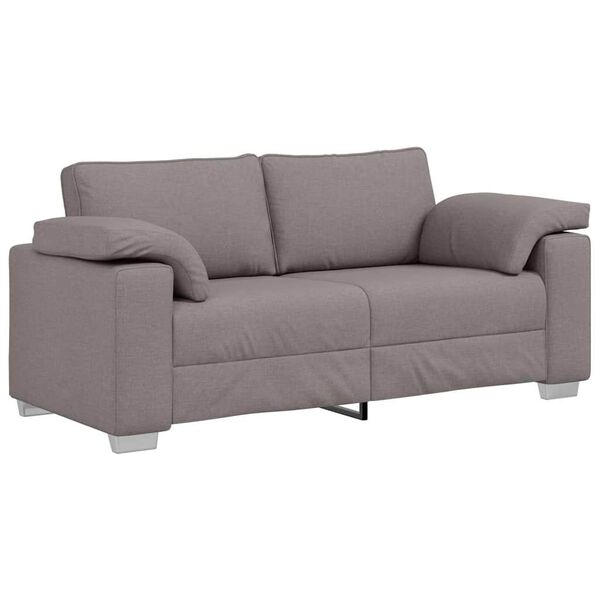 vidaXL Καναπές με μαξιλάρι Taupe 180 x 77 x 82 εκ ύφασμα