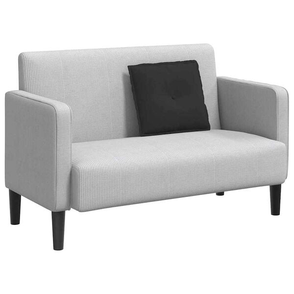 vidaXL Μαξιλάρι Πλάτης Μαύρο 50 x 45 εκ. Ύφασμα Μικροΐνας