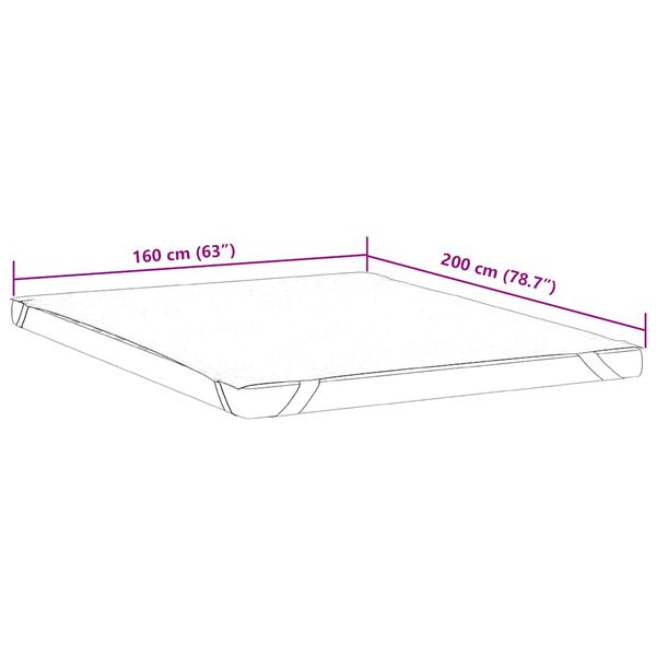 vidaXL Προστατευτικό στρώματος Λευκό 160x200 εκ. Αδιάβροχο