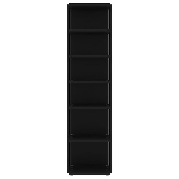 vidaXL Παπουτσοθήκες 2 τεμ. Μαύρες 27,5x27x102 εκ.