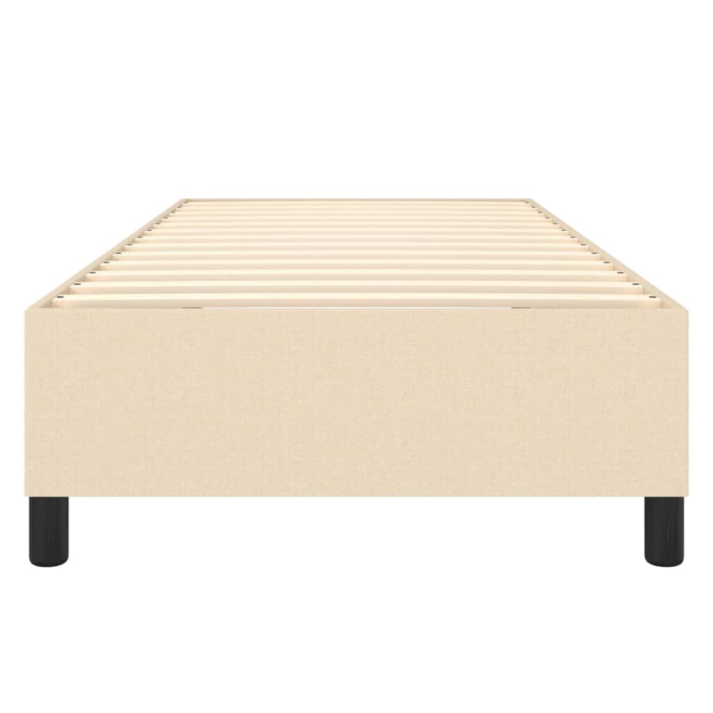vidaXL Πλαίσιο κρεβατιού χωρίς στρώμα Κρέμα 80x200 cm Ύφασμα