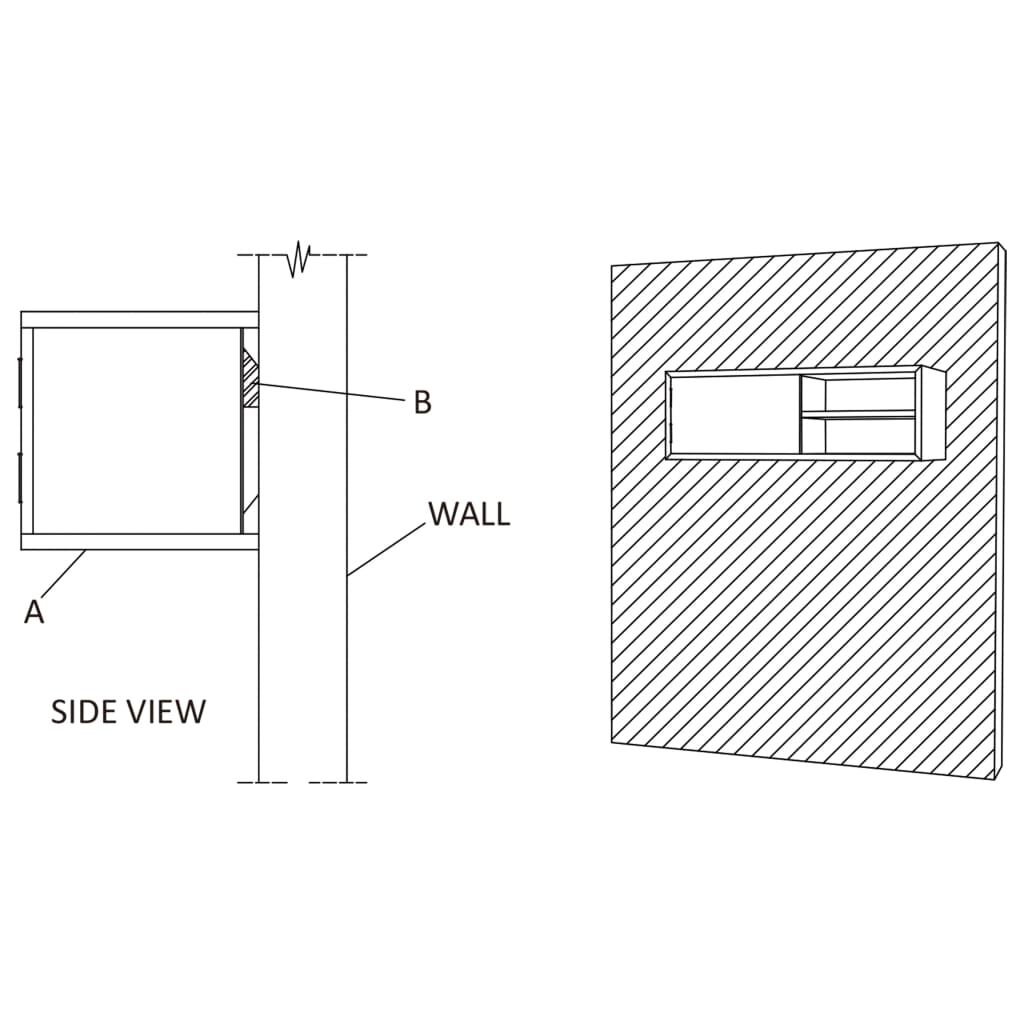 vidaXL Έπιπλο Τηλεόρασης Επιτοίχιο 180 x 30 x 30 από Μασίφ Ξύλο Teak