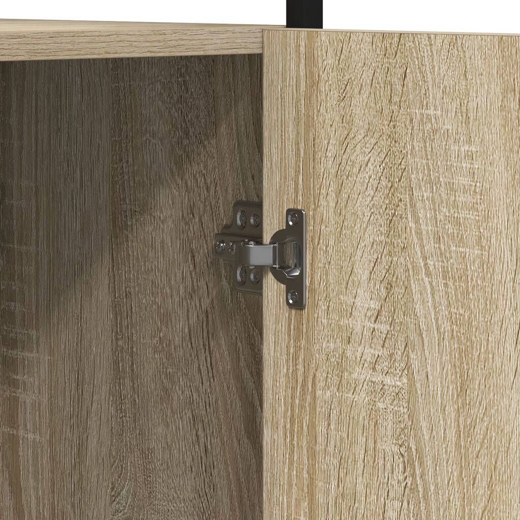 vidaXL Ντουλάπι Μπάνιου Sonoma Oak 33x33x185,5 cm Επεξεργασμένο ξύλο
