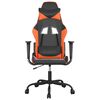 vidaXL Καρέκλα Gaming Μαύρο/Πορτοκαλί Συνθετικό Δέρμα