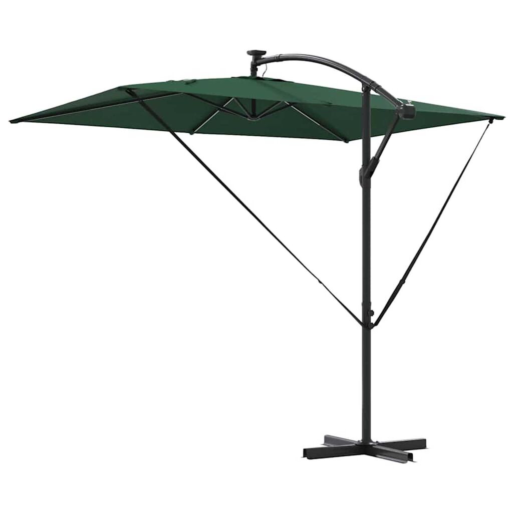 vidaXL Ομπρέλα Cantilever Banana Πράσινο 294 x 200 x 254 εκ.