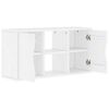 vidaXL Ντουλάπι τηλεόρασης ODDA Λευκό 79x24x40 εκ. Μασίφ Ξύλο Πεύκου