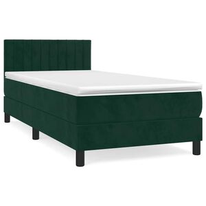 vidaXL &Kappa;&rho;&epsilon;&beta;ά&tau;&iota; Boxspring &mu;&epsilon; &Sigma;&tau;&rho;ώ&mu;&alpha; &Sigma;&kappa;&omicron;ύ&rho;&omicron; &Pi;&rho;ά&sigma;&iota;&nu;&omicron; 90x190 &epsilon;&kappa;. &Beta;&epsilon;&lambda;&omicron;ύ&delta;&iota;&nu;&omicron;