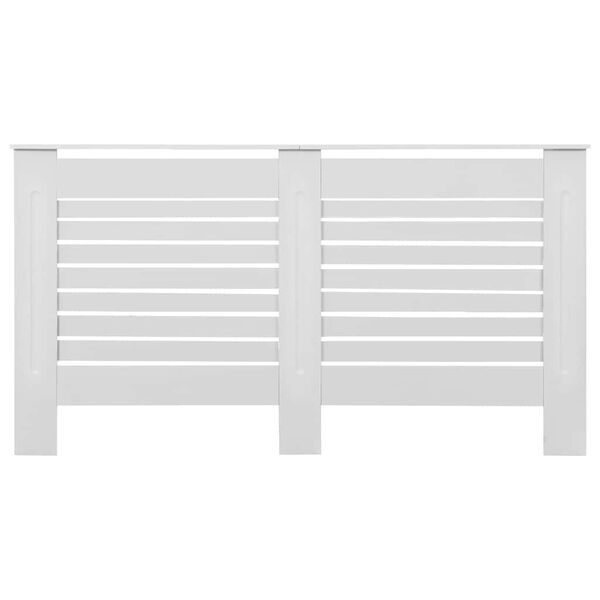vidaXL Κάλυμμα Καλοριφέρ Λευκό 152 x 19 x 81,5 εκ. από MDF