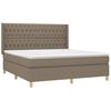 vidaXL &Kappa;&rho;&epsilon;&beta;ά&tau;&iota; Boxspring &mu;&epsilon; &Sigma;&tau;&rho;ώ&mu;&alpha; Taupe 180x200 &epsilon;&kappa;. &Upsilon;&phi;&alpha;&sigma;&mu;ά&tau;&iota;&nu;&omicron;