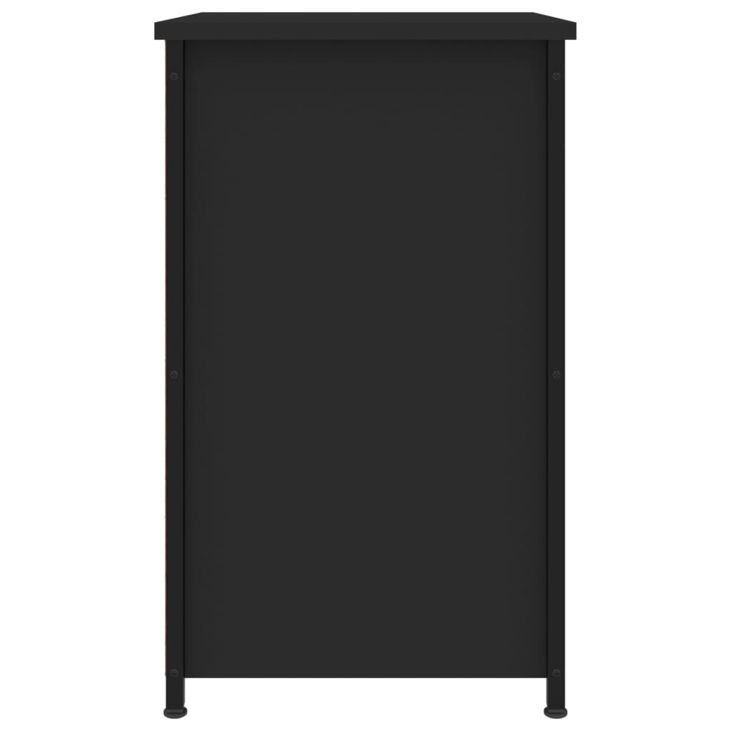 vidaXL Κομοδίνο Μαύρο 40 x 36 x 60 εκ. από Επεξεργασμένο Ξύλο