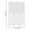 vidaXL Διαχωριστικό Χώρου με 3 Πάνελ 121,5x2x180εκ. Μασίφ Ξύλο Ακακίας