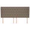 vidaXL Κεφαλάρι με Πτερύγια Taupe 203x23x118/128 εκ. Υφασμάτινο