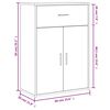 vidaXL Βοηθητικό Ντουλάπι Sonoma Δρυς 60x30x84 εκ. Επεξεργασμένο Ξύλο