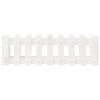 vidaXL Ζαρντινιέρα Υπερυψωμένη Σχ Φράχτη Λευκή 100x30x30εκ Μασίφ Πεύκο