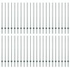 vidaXL Πό posts φράχτη 44 pcs Πράσινο 180 cm Ατσάλι