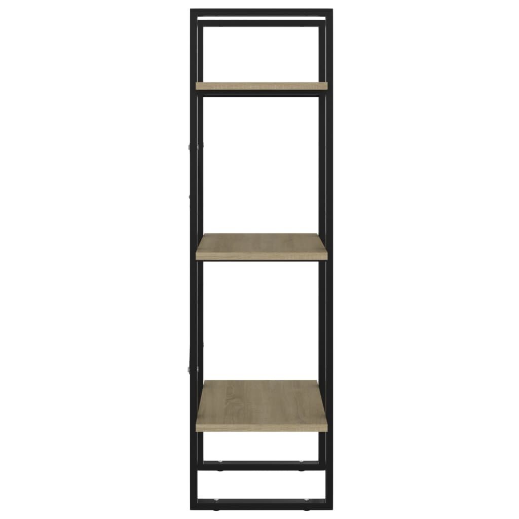 vidaXL Βιβλιοθήκη με 3 Ράφια Sonoma Δρυς 40x30x105 εκ. από Επεξ. Ξύλο