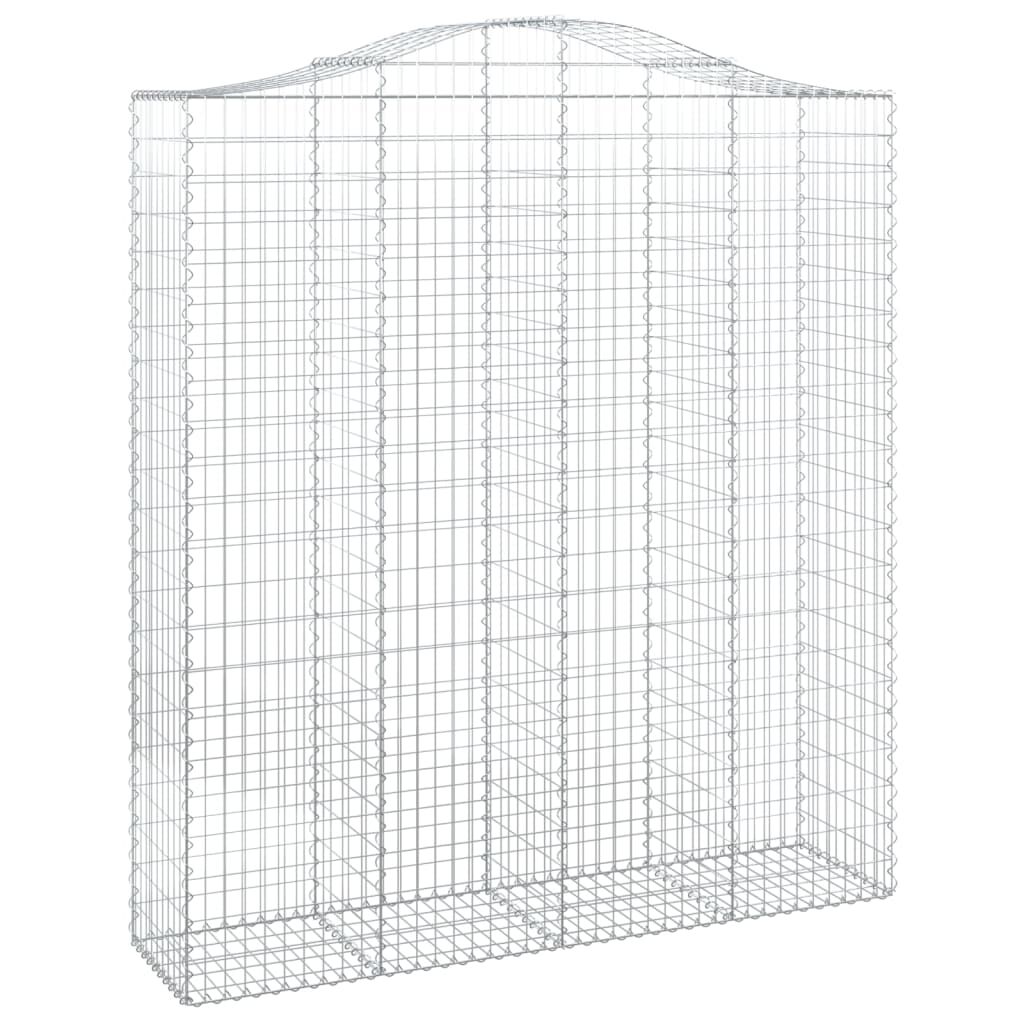 vidaXL Συρματοκιβώτια Τοξωτά 11 τεμ. 200x50x220/240 εκ. Γαλβαν. Ατσάλι