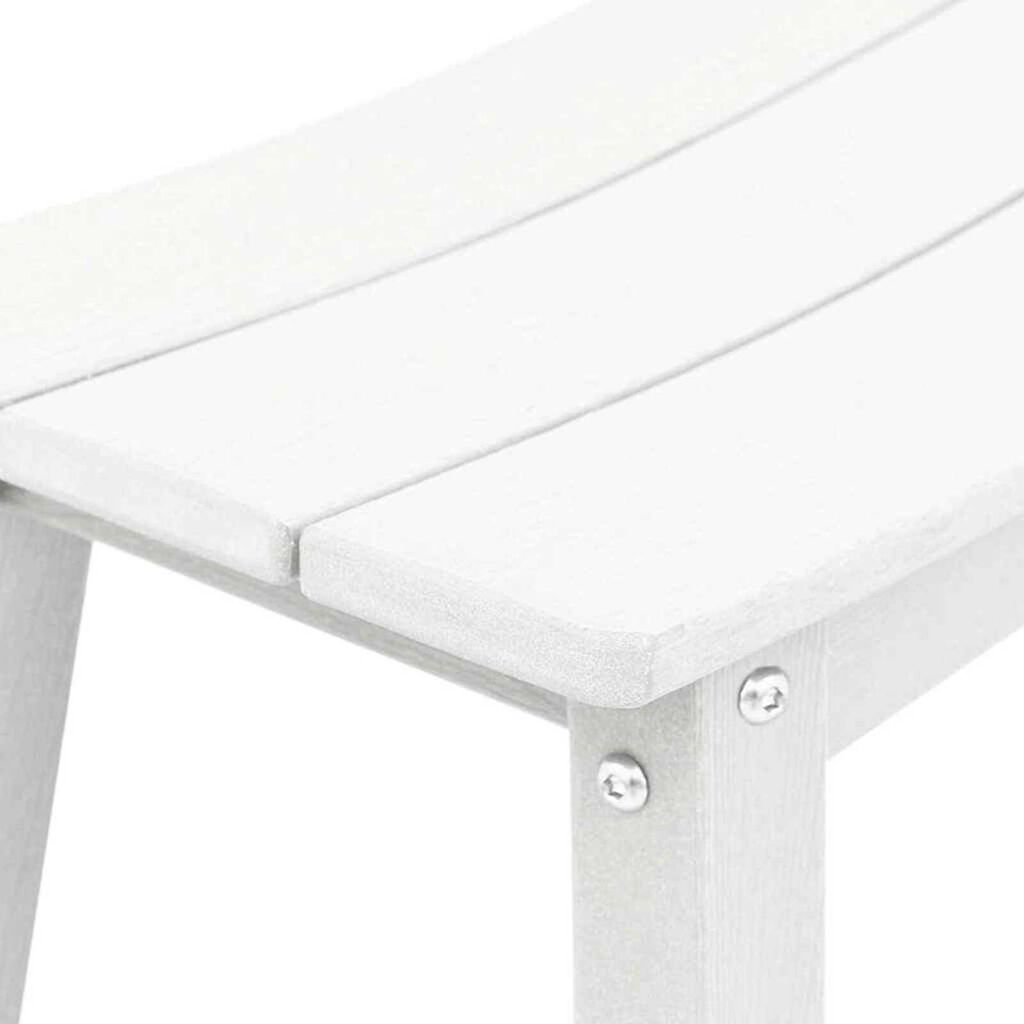 vidaXL Σετ Μπαρ Κήπου 3 pcs Λευκό HDPE