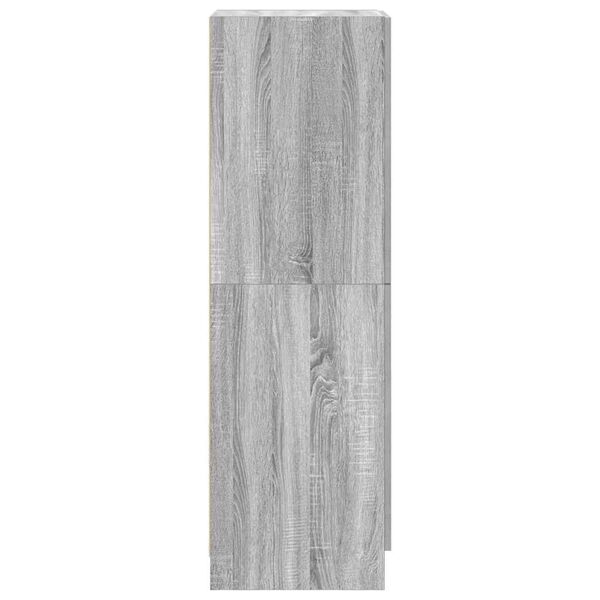 vidaXL Ντουλάπι Κουζίνας Γκρι sonoma 38x41,5x131,5 εκ. Επεξεργ. Ξύλο