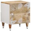 vidaXL Κομοδίνα 2 τεμάχια 40x33,5x46 cm μασίφ ξύλο Mango
