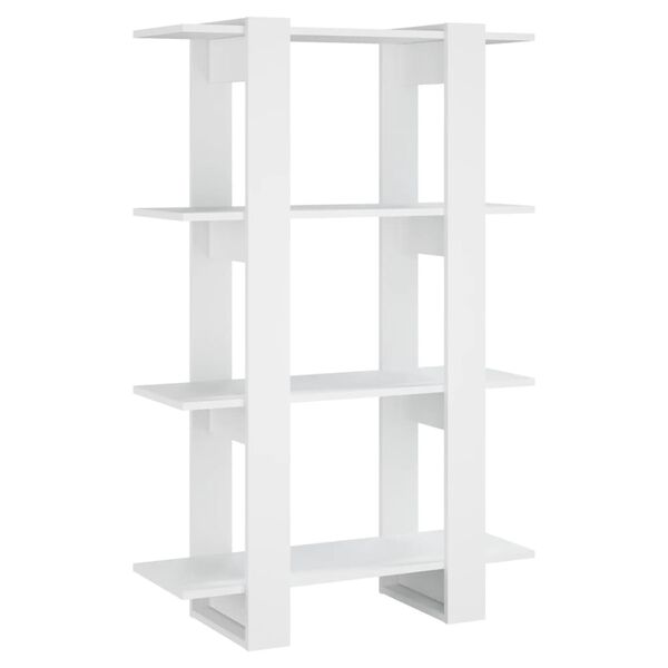 vidaXL Βιβλιοθήκη/Διαχωριστικό Χώρου Λευκό 80 x 30 x 123,5 εκ.