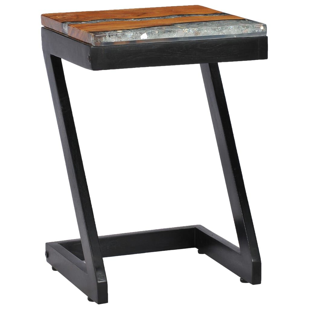 vidaXL Τραπεζάκι Σαλονιού 30x30x50 εκ. Μασίφ Ξύλο Teak και Πολυρητίνη