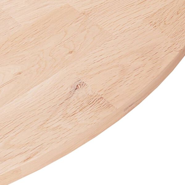 vidaXL Επιφάνεια Τραπεζιού Στρογγυλή Ø60x1,5 εκ. Μασίφ Ξύλο Δρυς