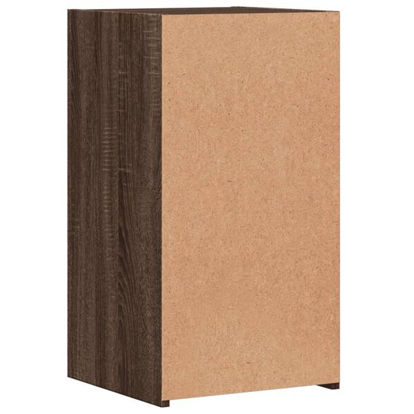 vidaXL Κομοδίνο Καπνιστή Δρυς 35x34x65 εκ. από Επεξεργασμένο Ξύλο