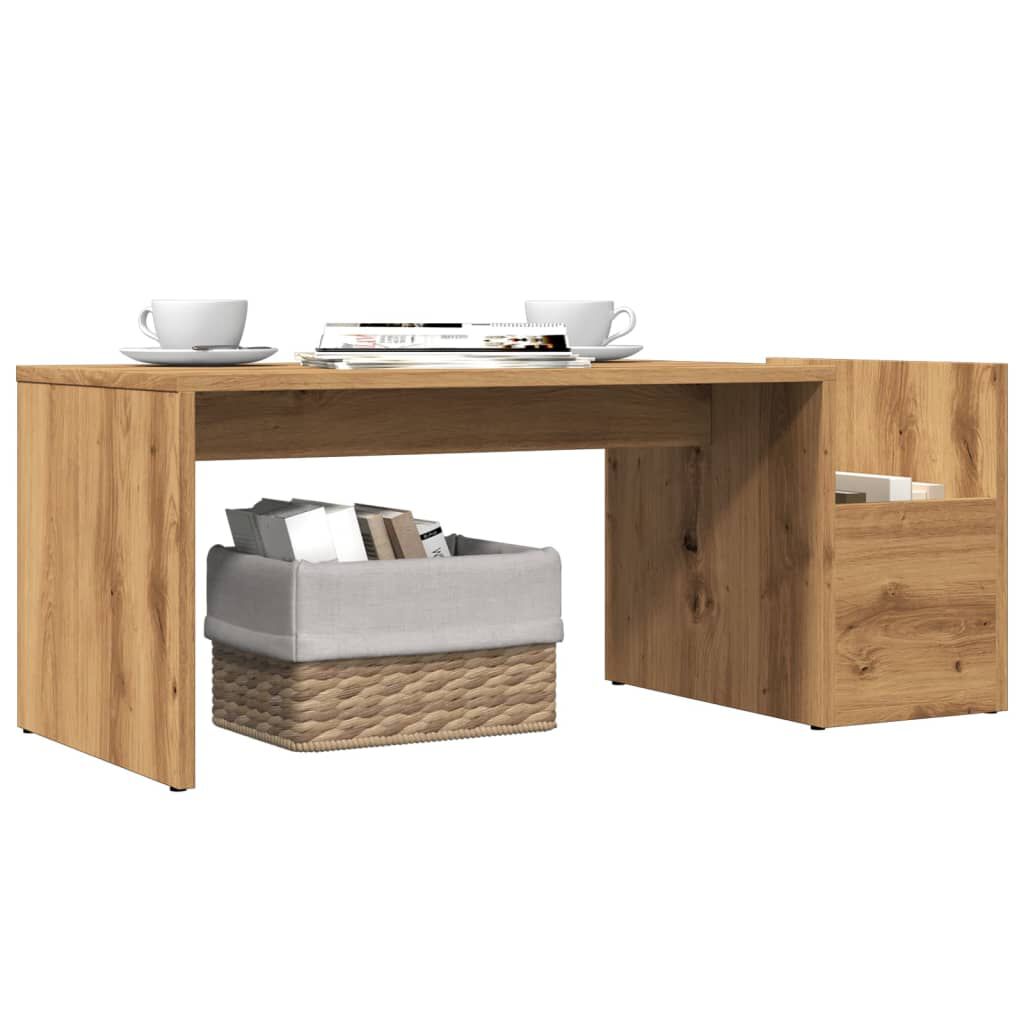 vidaXL Τραπεζάκι Σαλονιού Artisan Δρυς 90x45x35 εκ. Επεξεργασμένο Ξύλο