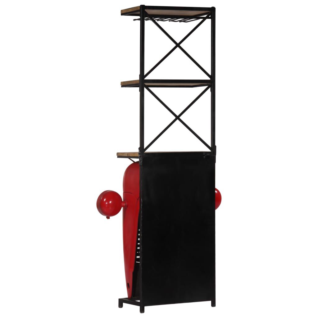 vidaXL Κάβα Κρασιών με Όψη Τρακτέρ 49x31x172 εκ. από Μασίφ Ξύλο Μάνγκο