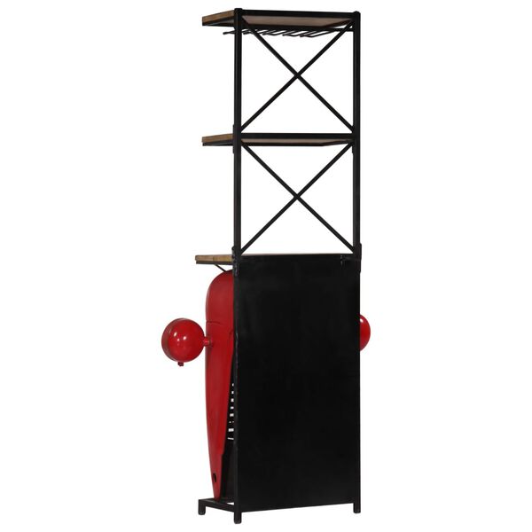 vidaXL Κάβα Κρασιών με Όψη Τρακτέρ 49x31x172 εκ. από Μασίφ Ξύλο Μάνγκο
