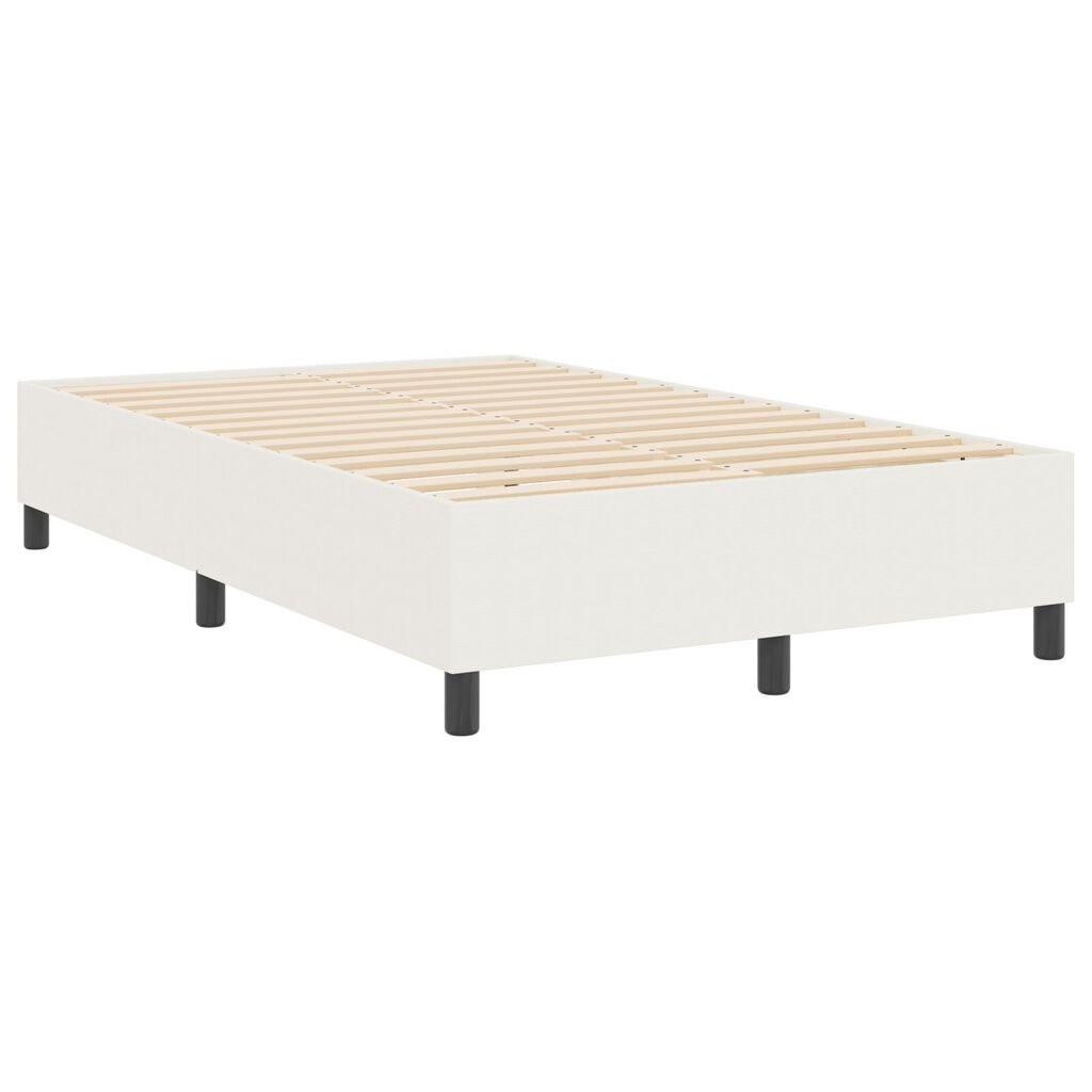 vidaXL Κρεβάτι Box Spring Κρεμ 120x200 εκ από κορντούρα