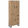 vidaXL Highboard 2 &tau;&mu;&chi;. Artisan Oak 69,5 x 34 x 180 &epsilon;&kappa;.